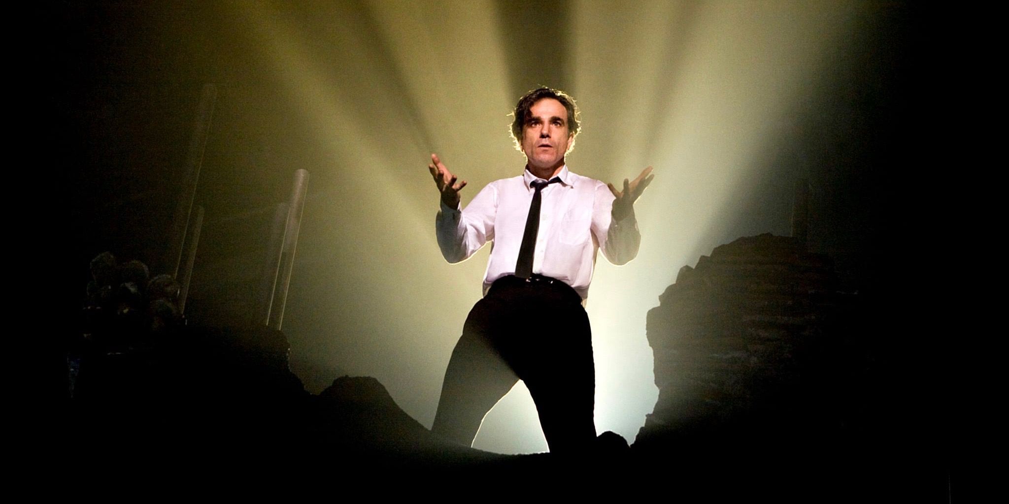 Daniel Day-Lewis on a stage in Nine