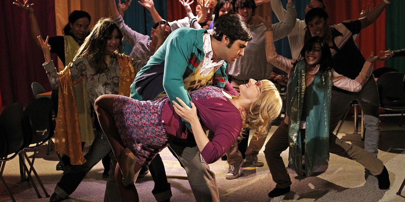 Raj and Bernadette do a Bollywood dance in his dream on The Big Bang Theory