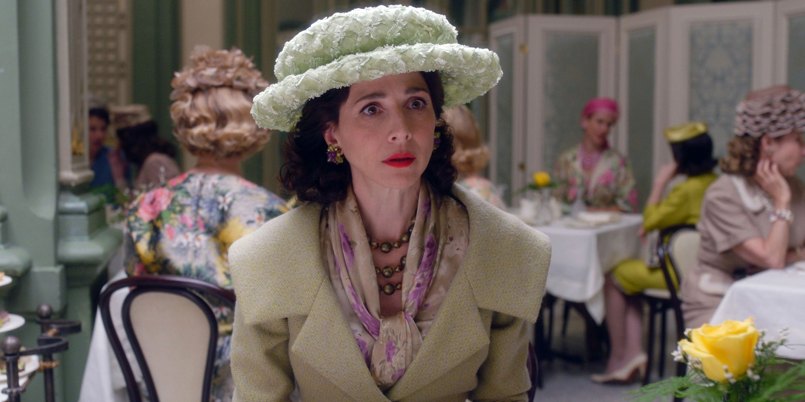 Rose at a restaurant in The Marvelous Mrs. Maisel