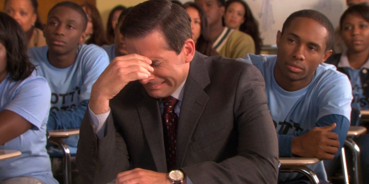 Michael visits the Scotts tots classroom on the office