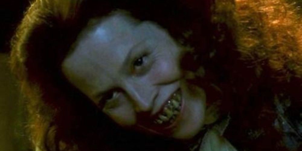 Sigourney Weaver as Lady Claudia with evil teeth