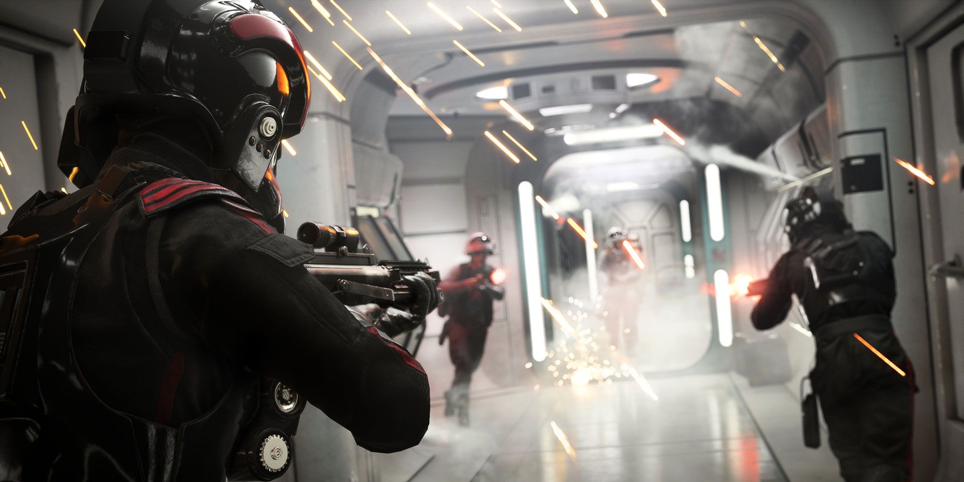 star wars battlefront 2 campaign troopers hallway
