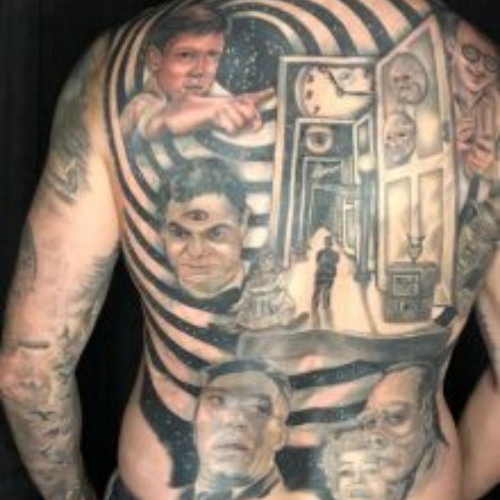 the twilight zone back tattoo
