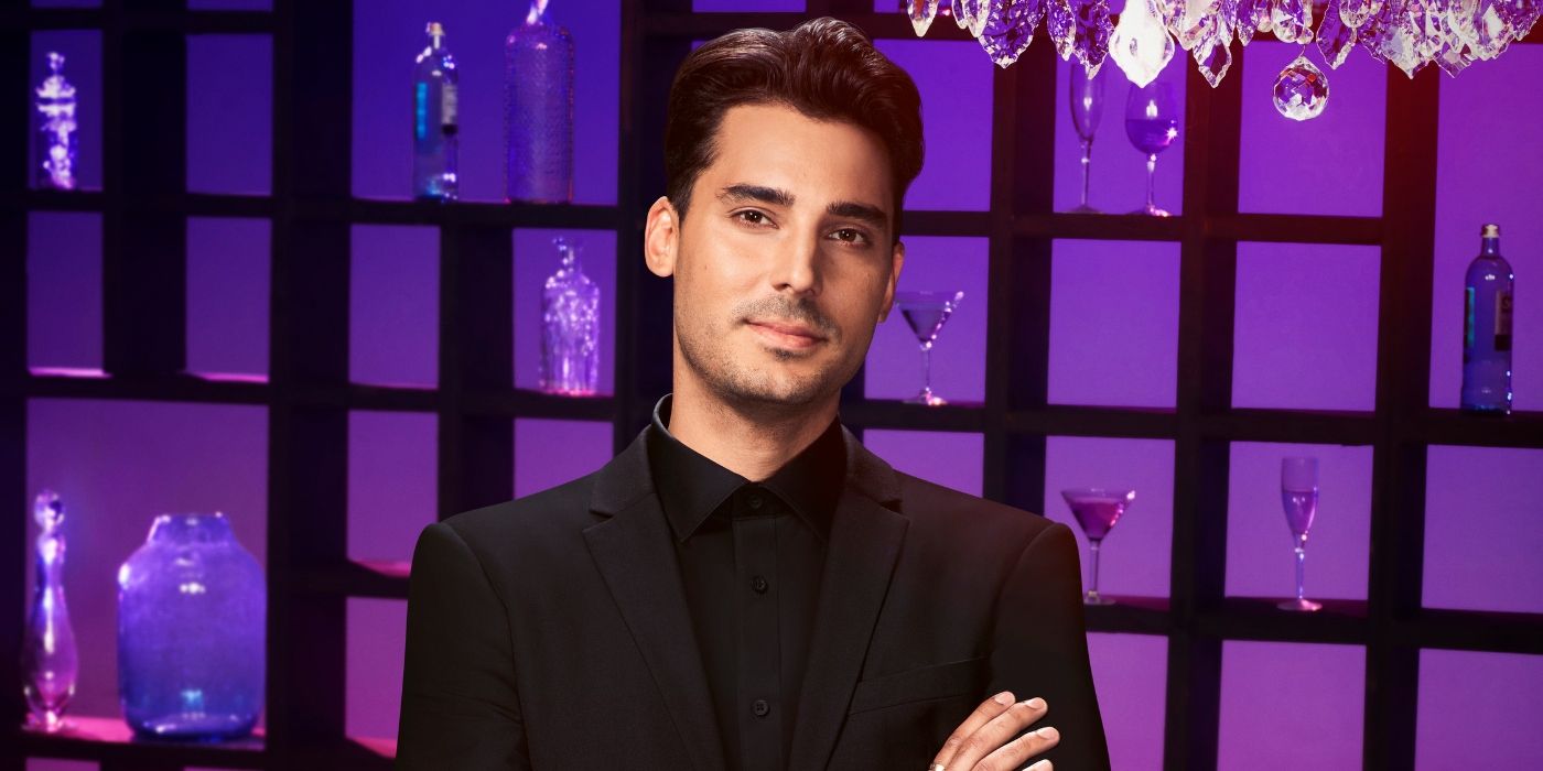 vanderpump rules max boyens posing in front of purple background