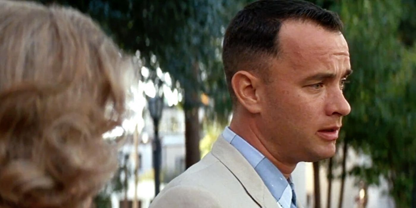 Forrest Gump talking to a woman in Forrest Gump