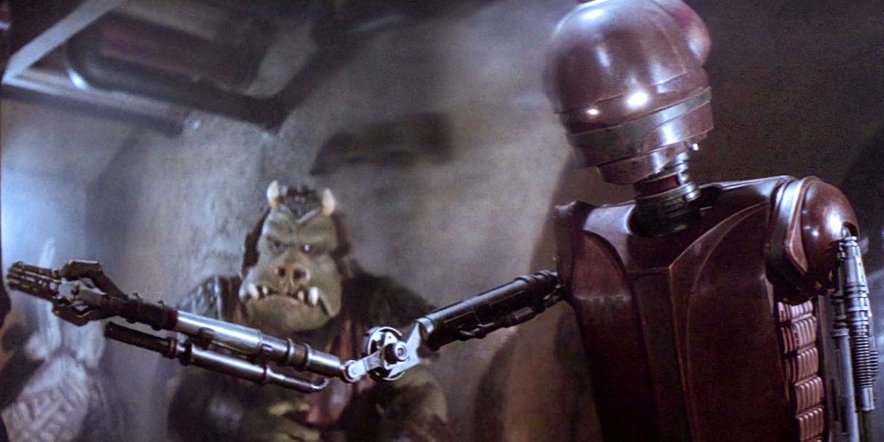 EV-9D9 the torture droid in Jabba's Palace in Return of the Jedi