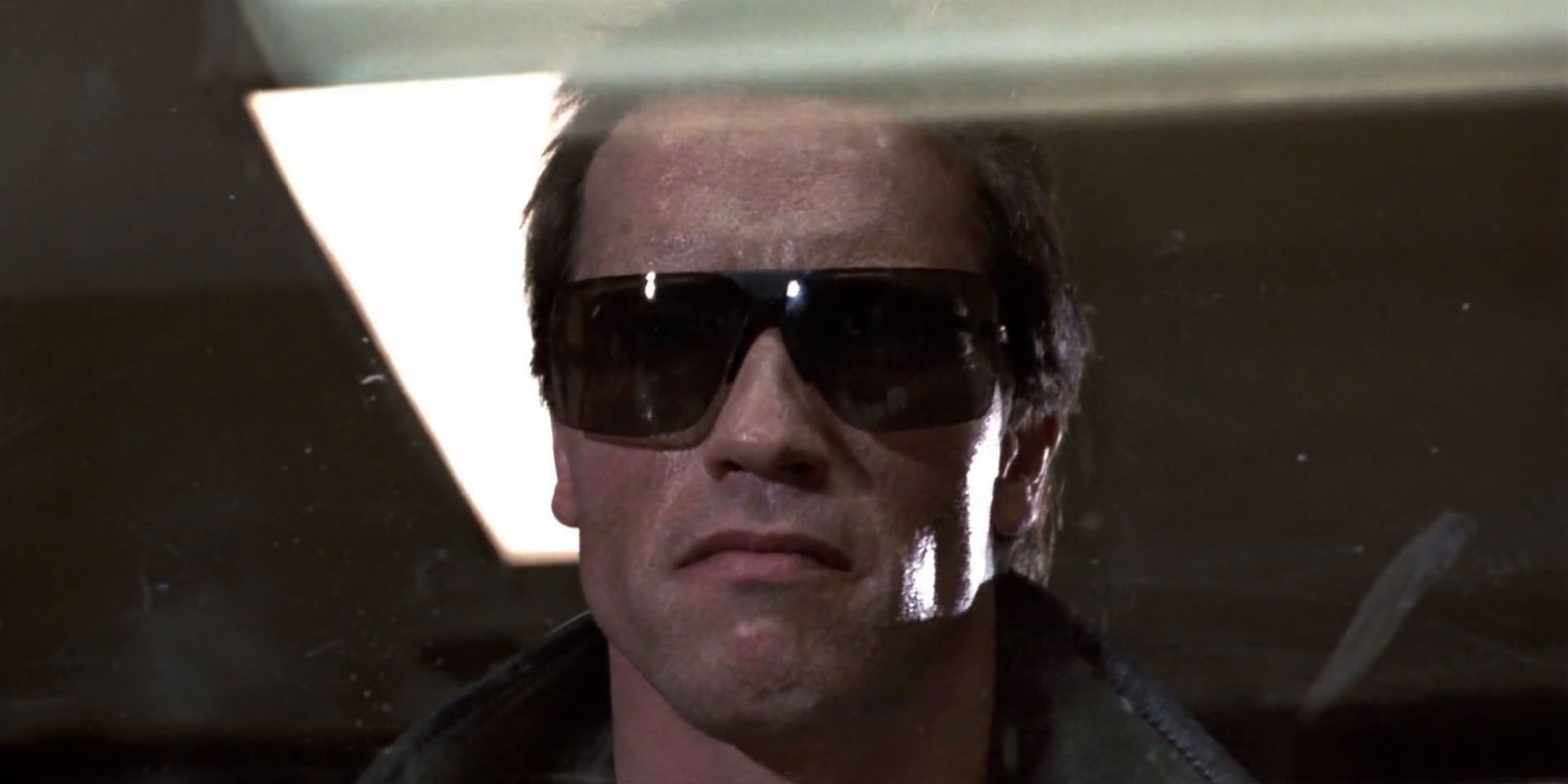 Arnold Schwarzenegger in The Terminator saying 'I'll be back'