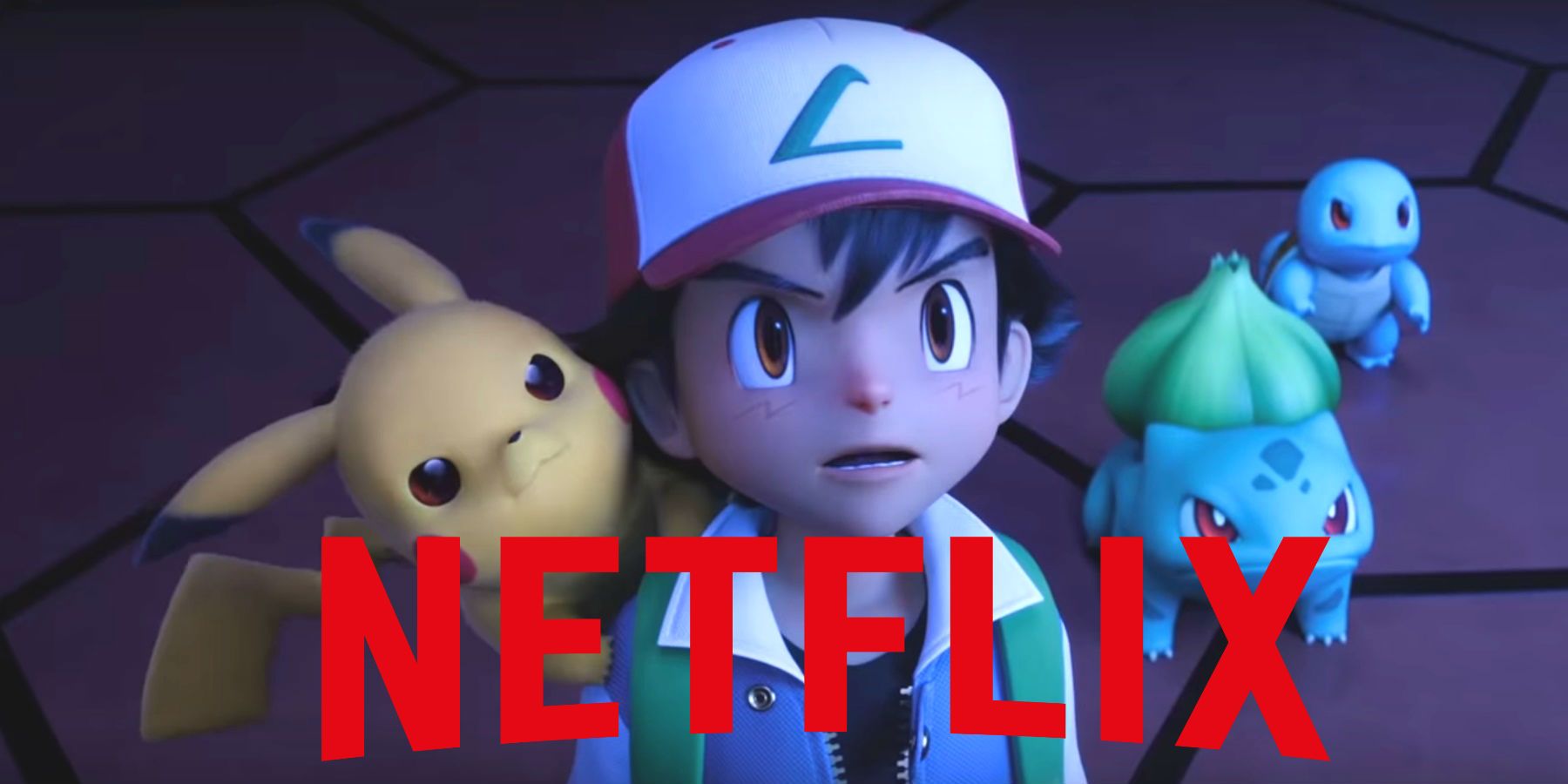 Ash Pikachu Squirtle and Bulbasaur in Pokemon Mewtwo Strikes Back Evolution Netflix