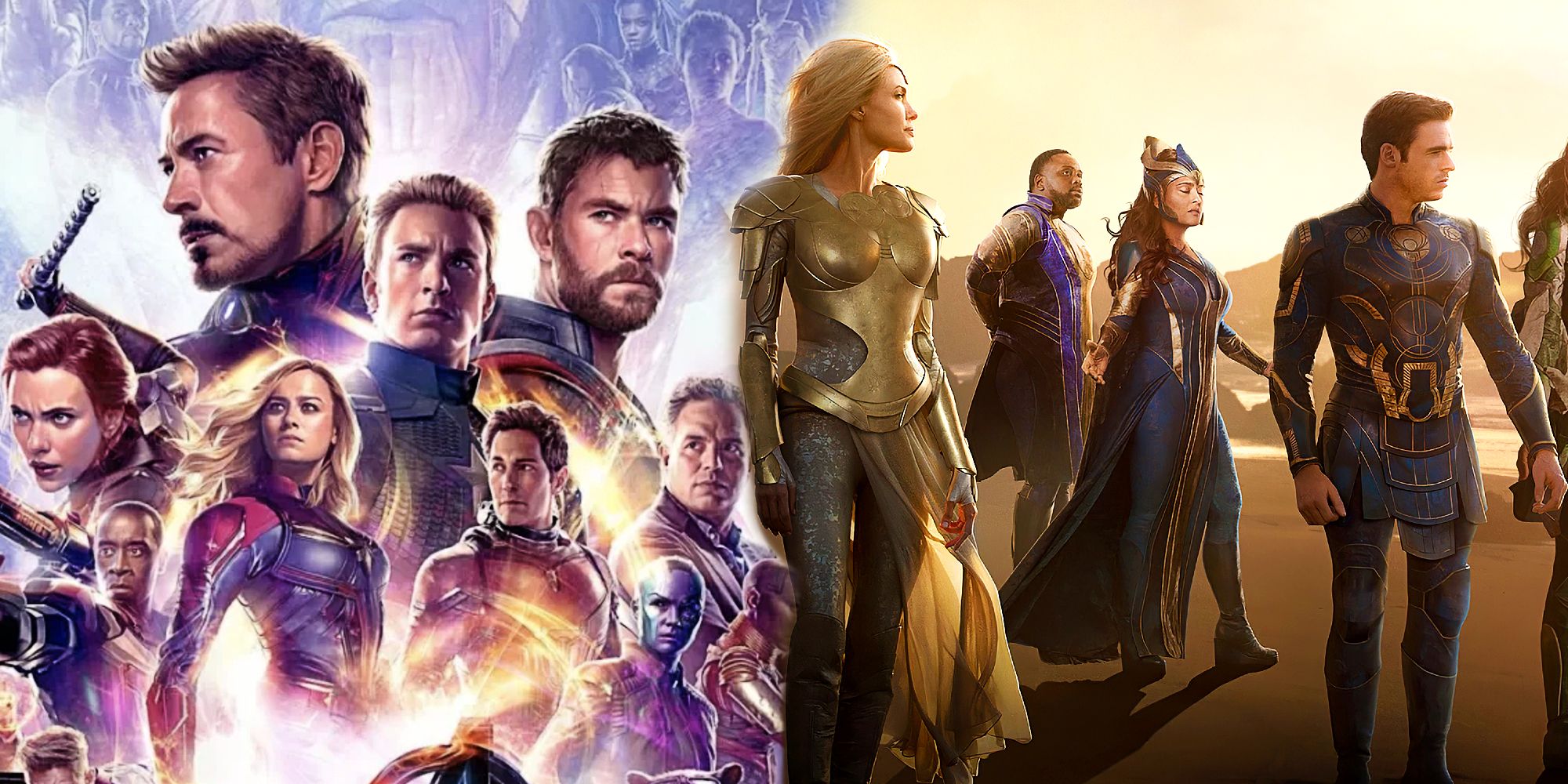 Avengers Endgame and Eternals Posters