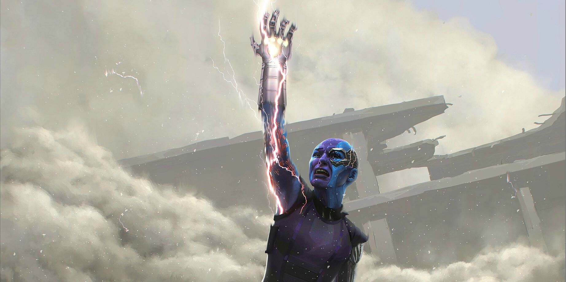 Avengers Engame Nebula Infinity Gauntlet Concept Art Header