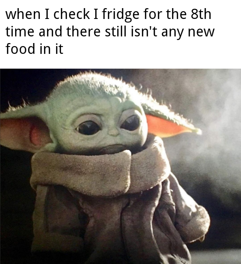 Baby Yoda Food Meme 4