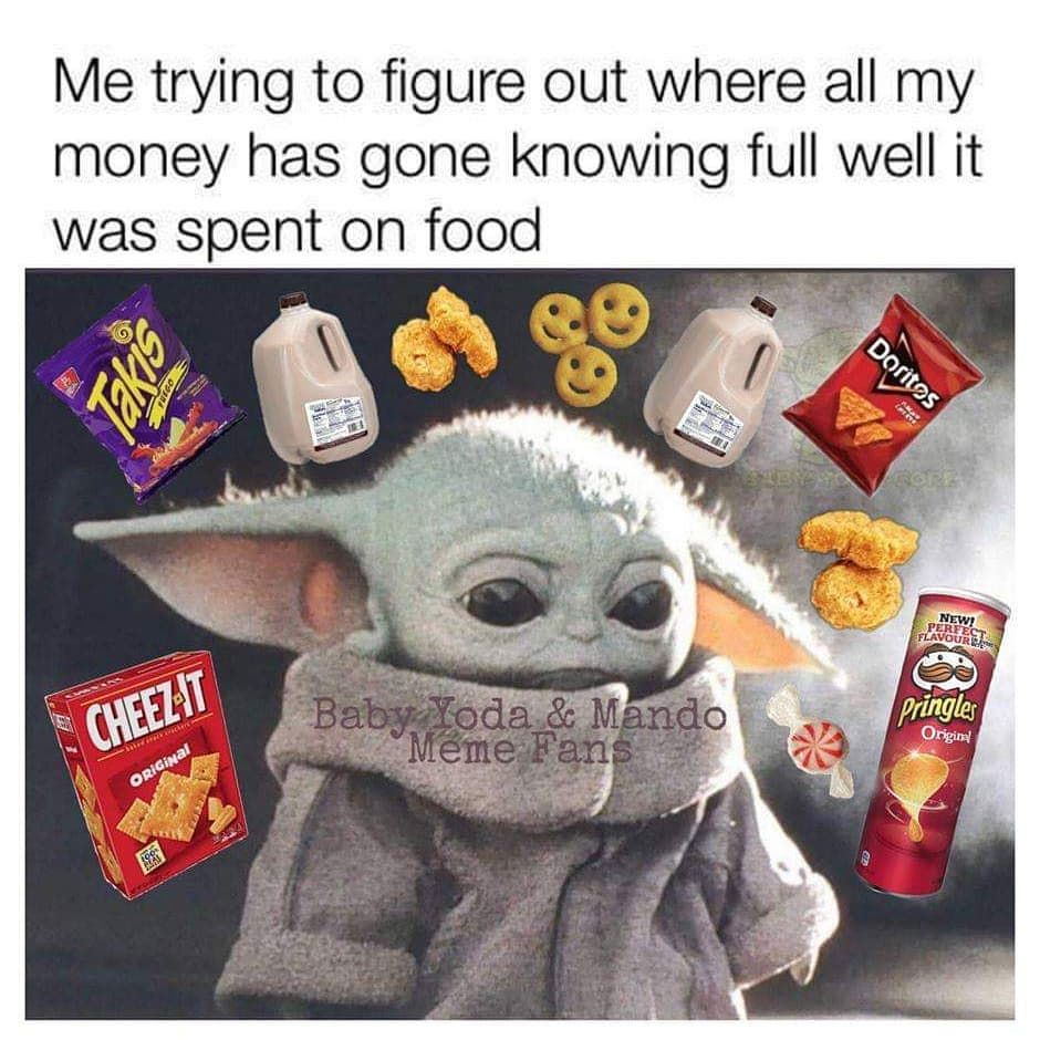 Baby Yoda Food Meme 7