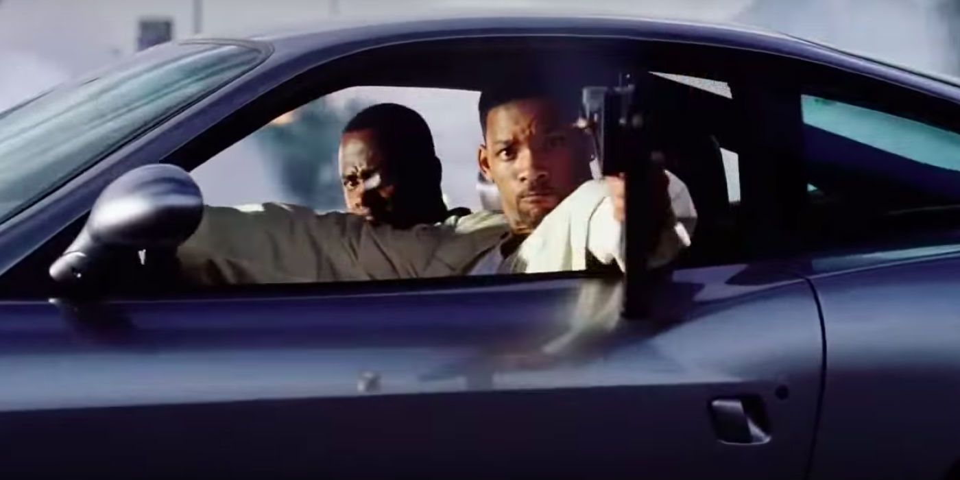 Will Smith and Martin Lawrence in a car in Bad Boys 2