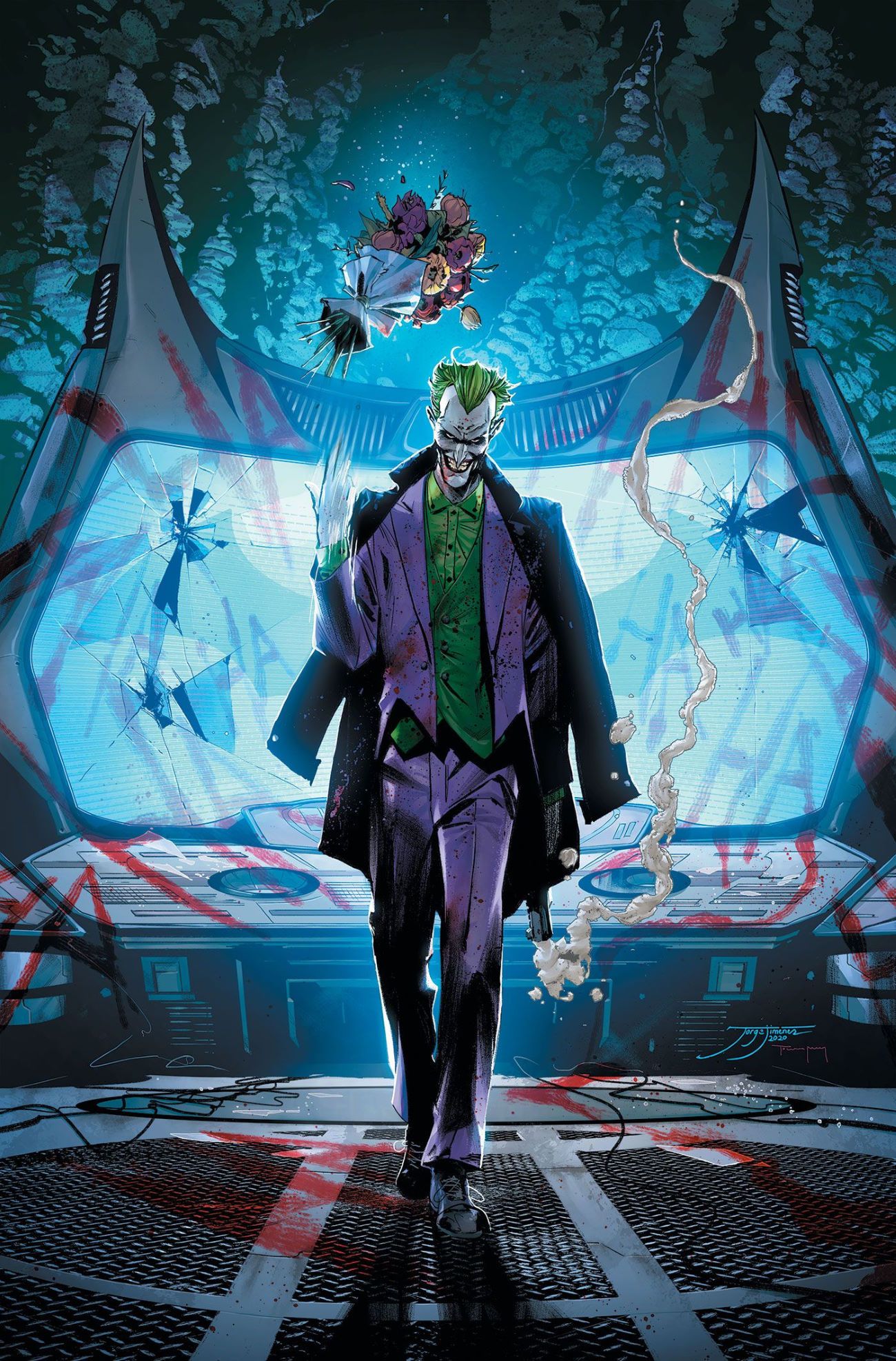 Batman Comic Joker in Batcave Cover