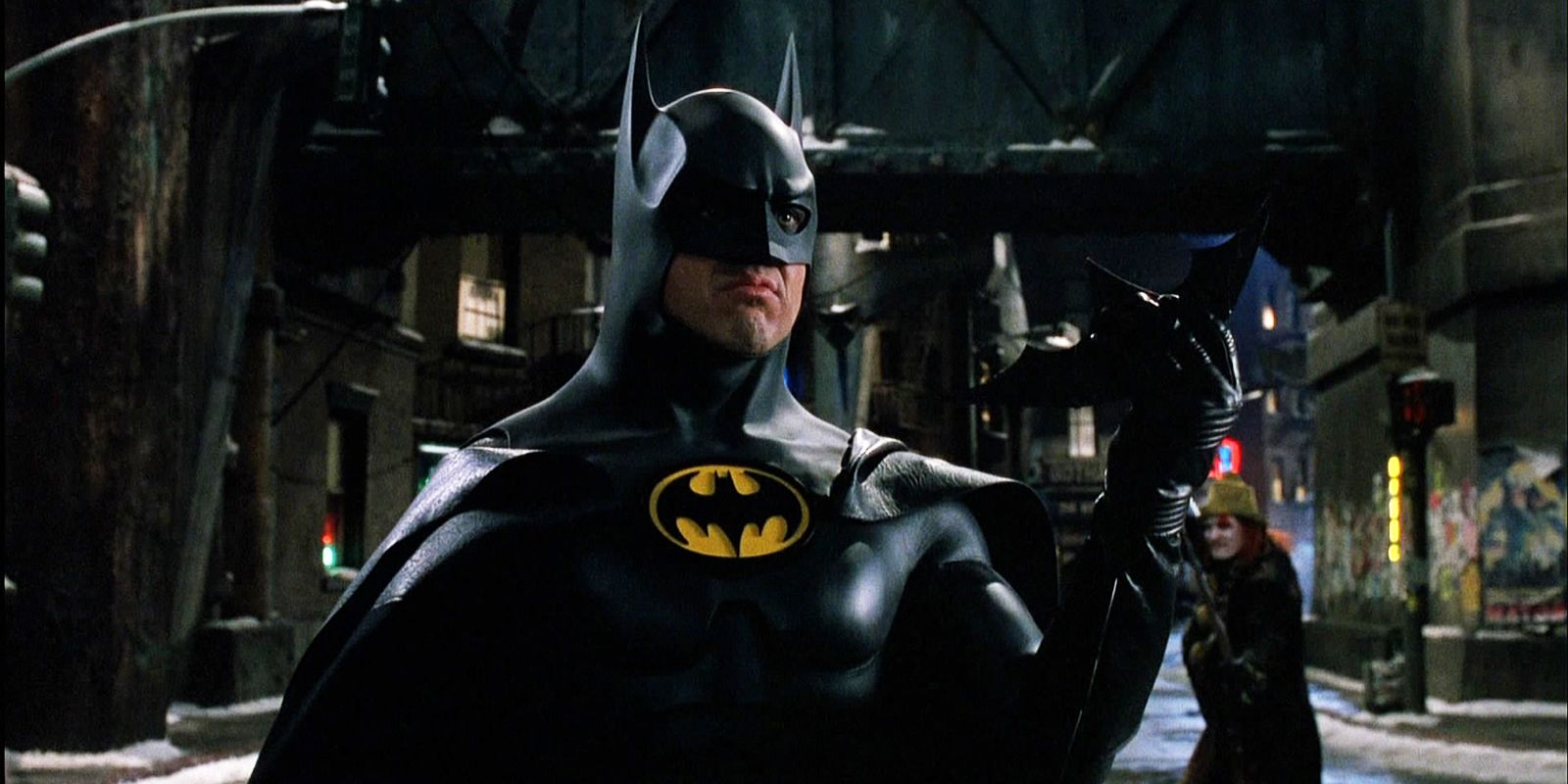 Michael Keaton in the Batsuit in Batman Returns