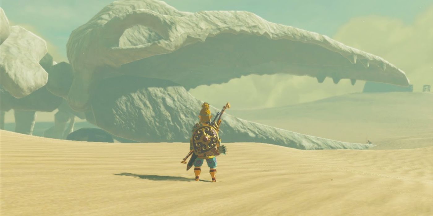 Breath of the Wild's Leviathan Bones in the Desert