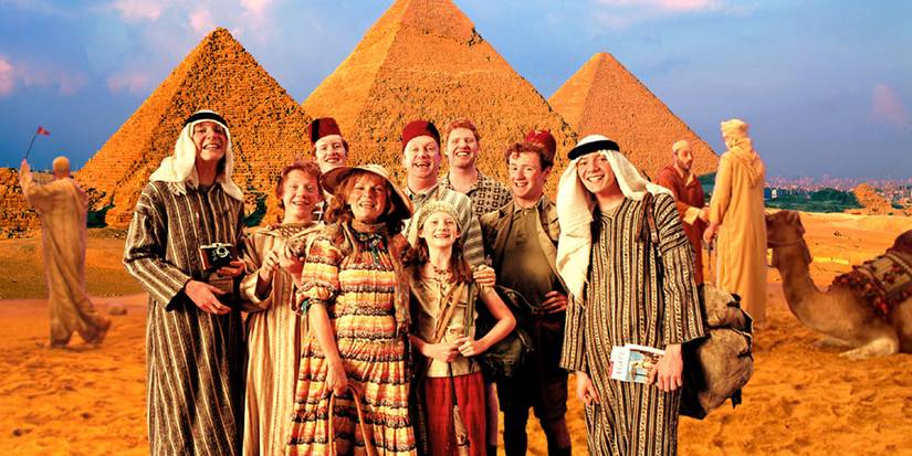 The Weasley family in Egypt.
