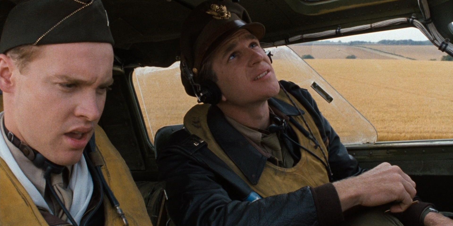 Captain Dennis Dearborn and his co-pilot in Memphis Belle