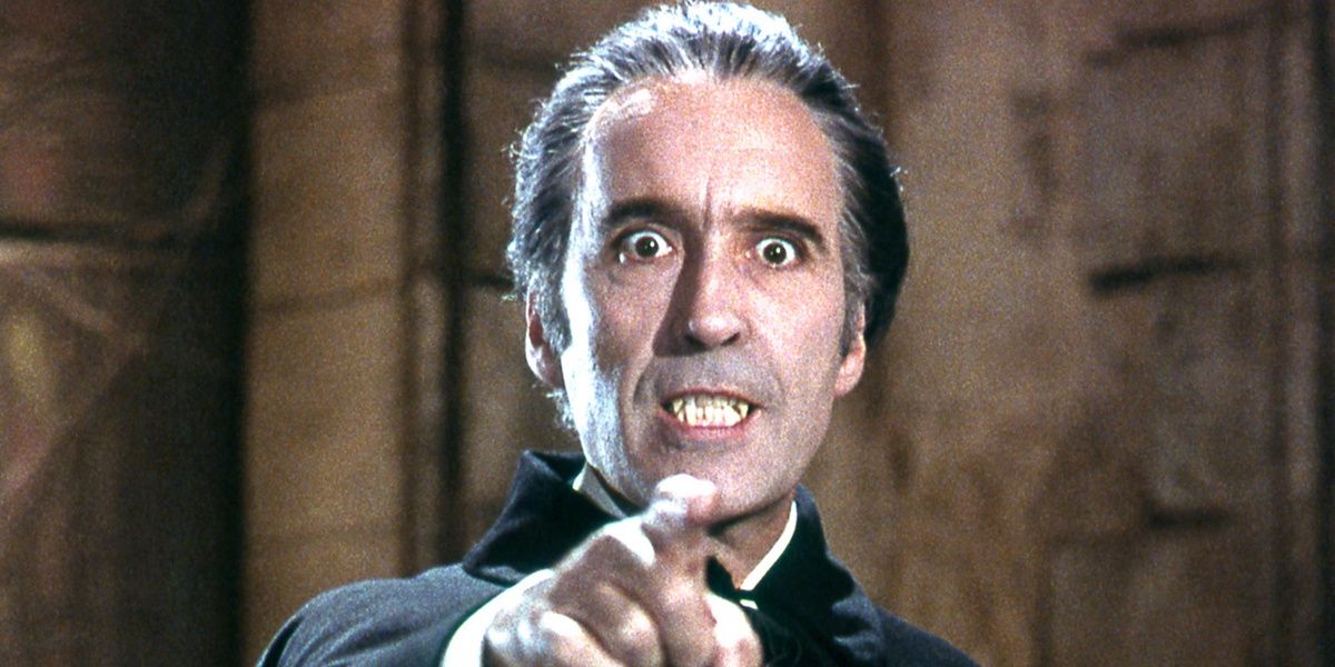Christopher Lee in Horror Of Dracula as the count himself