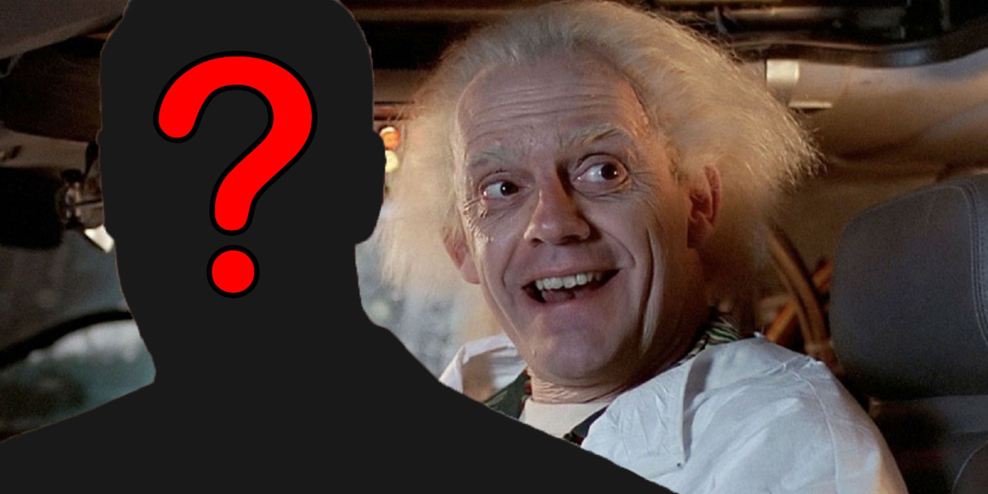 Christopher Lloyd Doc Brown Back to the Future Question Mark