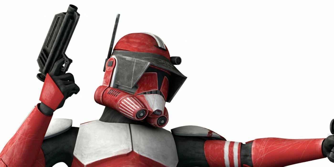 Red clone trooper clearance commander