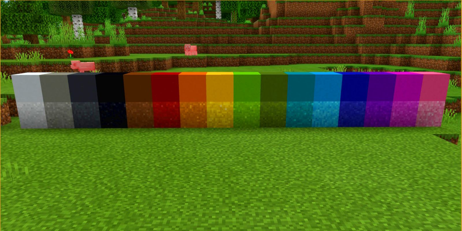 Minecraft Concreto todos los colores