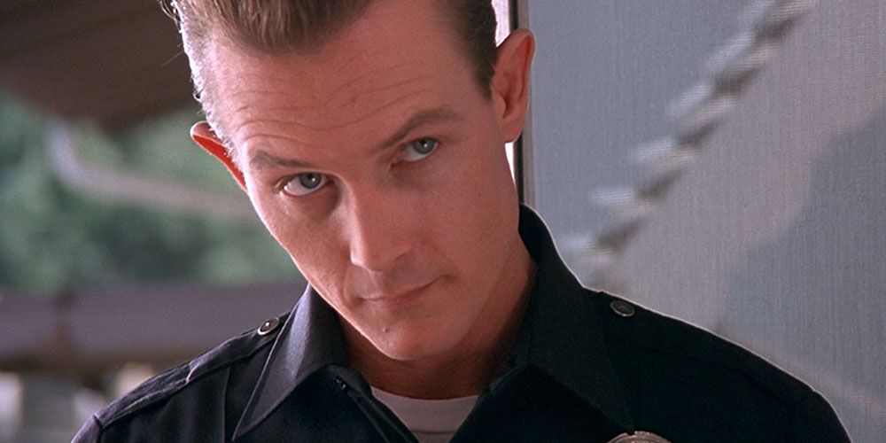 T-1000, in its human form, cocks an eyebrow.