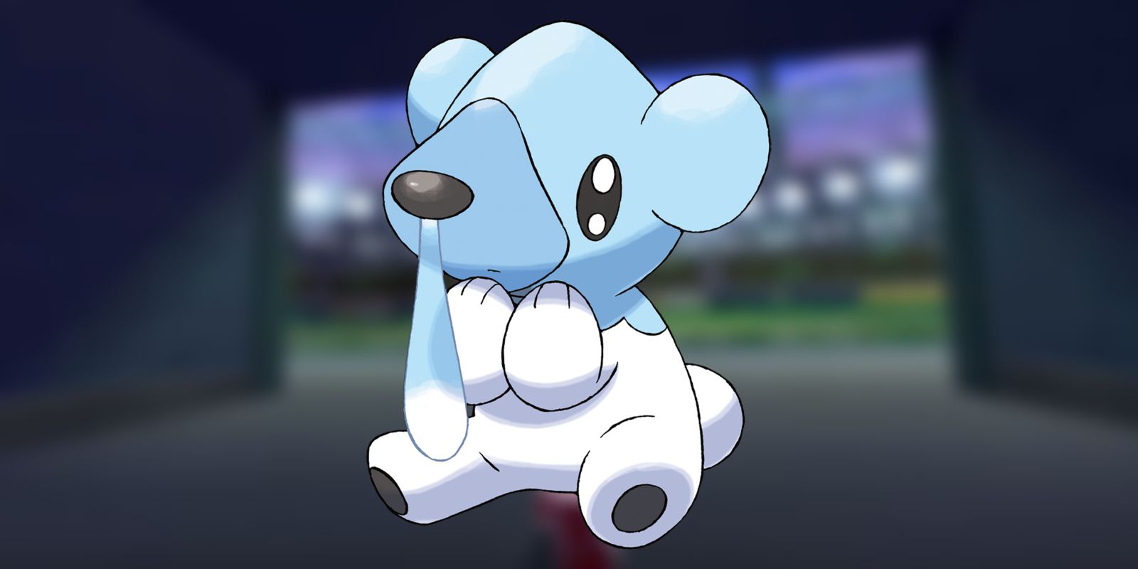 A Cubchoo against a blurry background