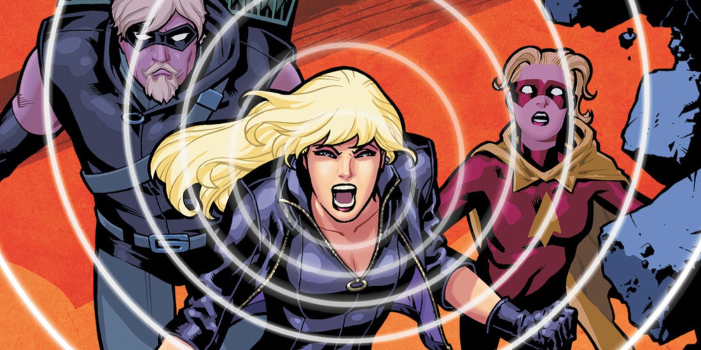 Black Canary using her powers in Birds of Prey comic