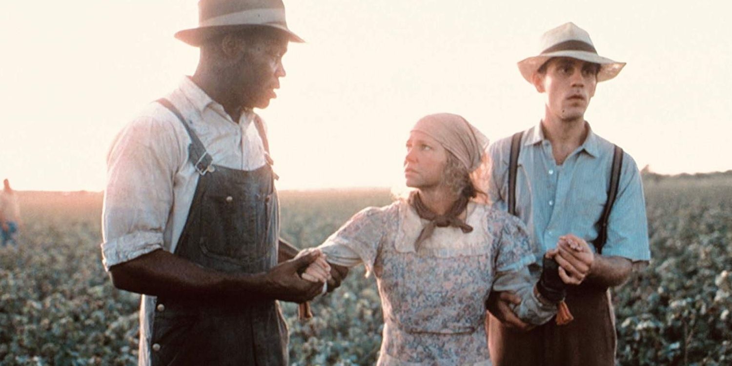 Danny Glover, Sally Field and John Malkovich in Places in the Heart Cropped