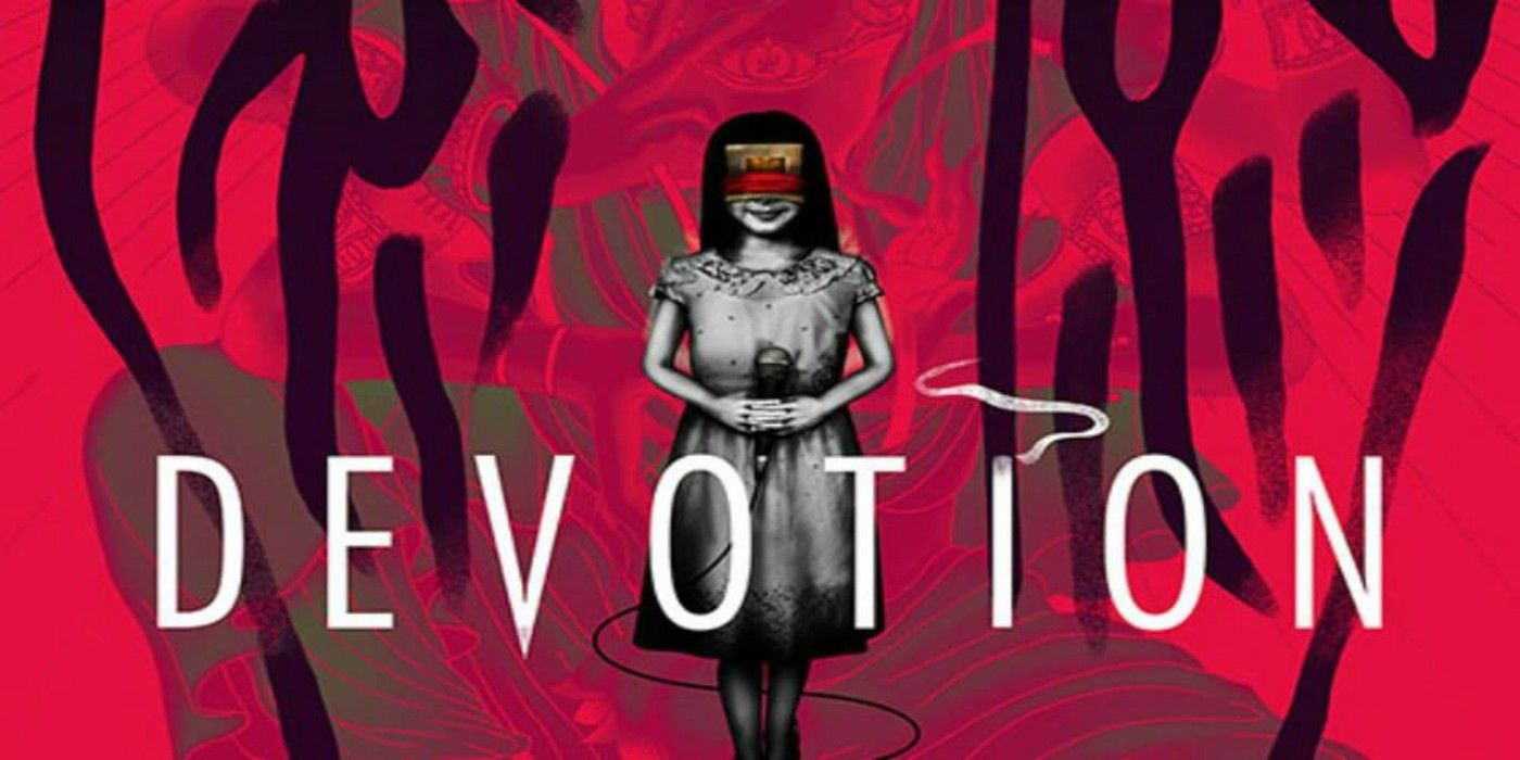 A picture of the cover art for the infamous Devotion video game