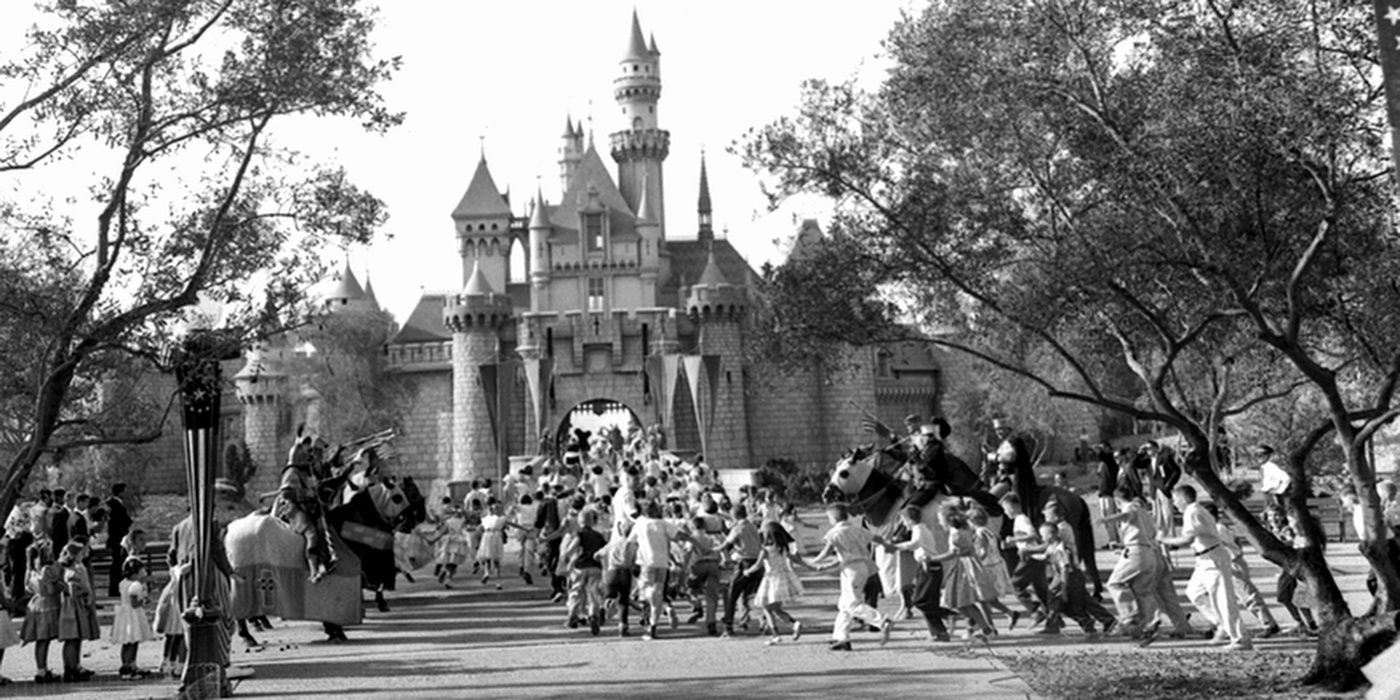 Disneyland Crowd 1955