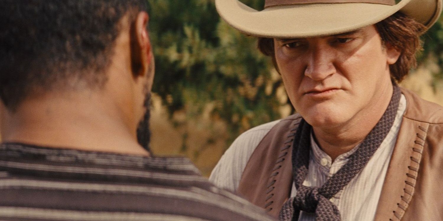 Quentin Tarantino aparece como um proprietário de escravos australiano em Django Unchained