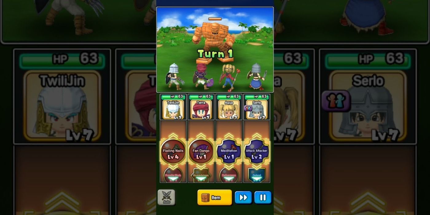 Dragon Quest of the Stars Battle Screen