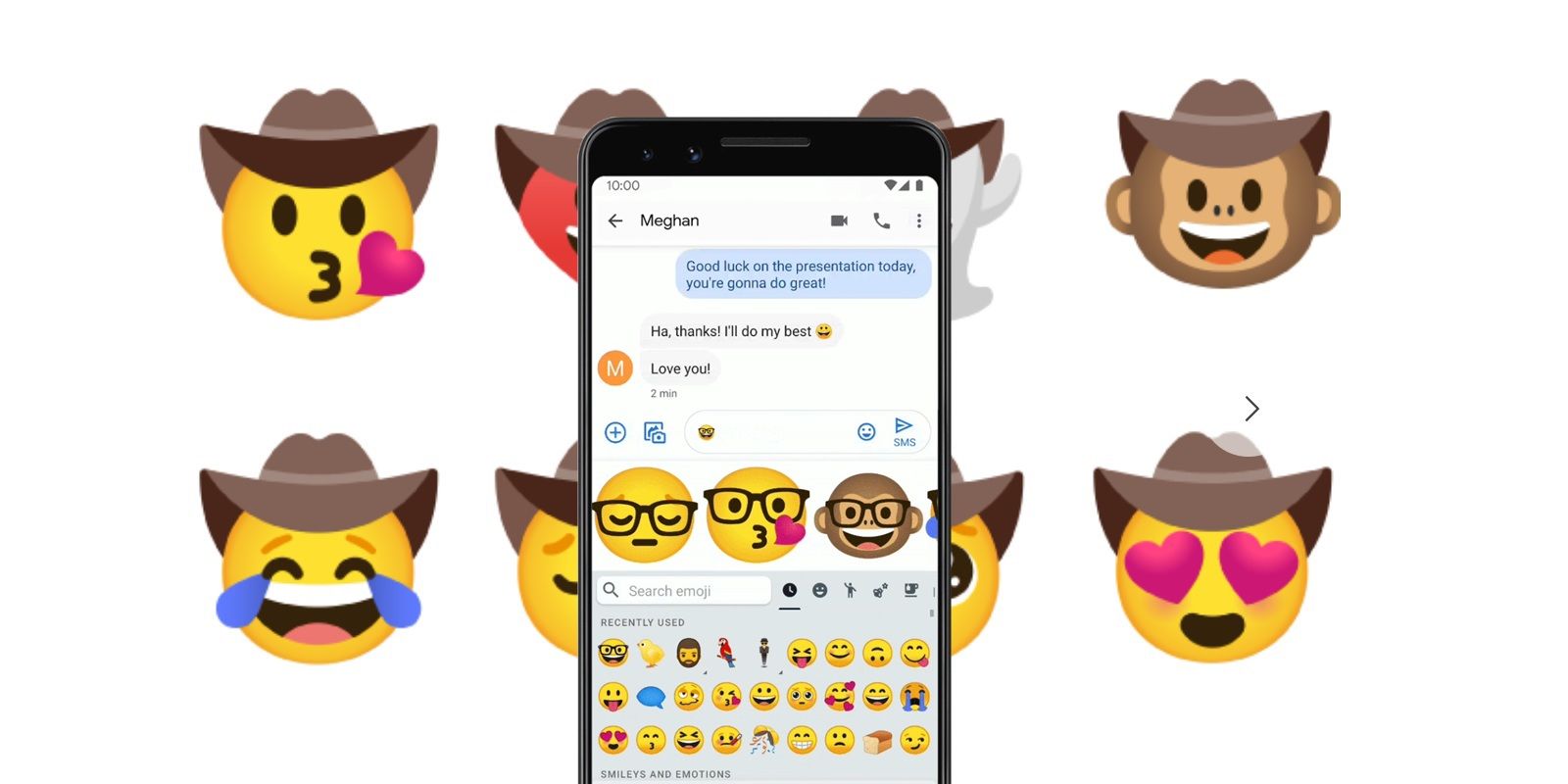 Gboard for Android showing emoji combinations