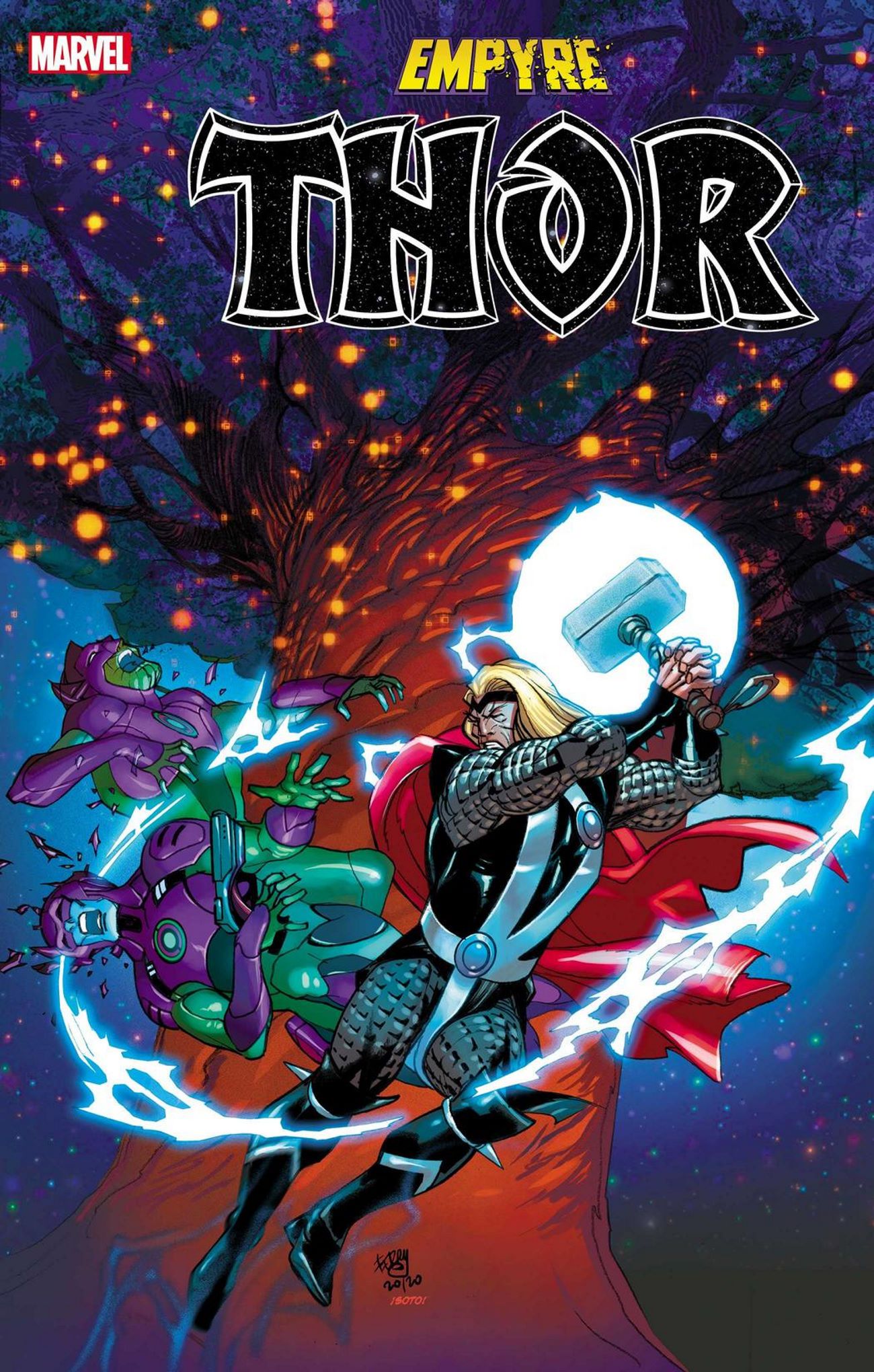 Empyre Thor Comic Cover Art