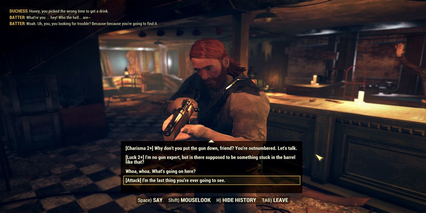 Fallout 76 Wastelanders dialogue
