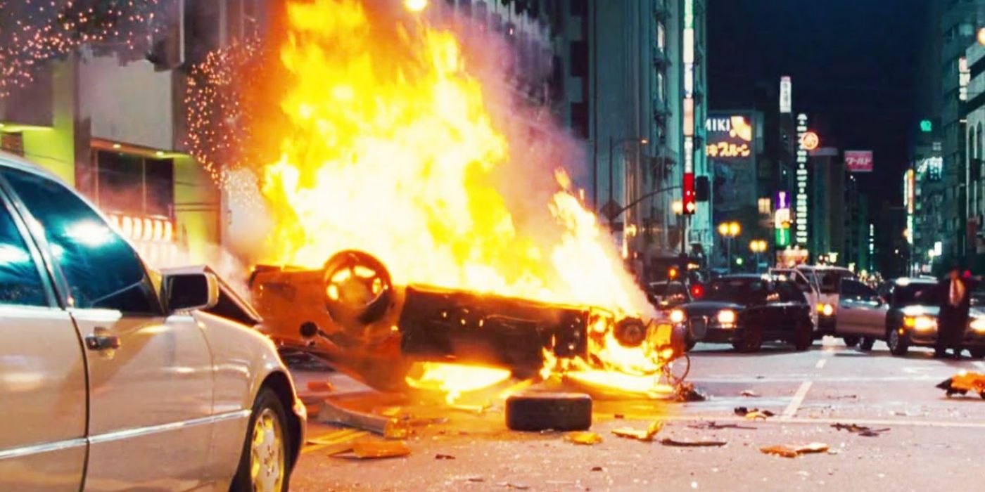 Fast and Furious Tokyo Drift Han Car Crash