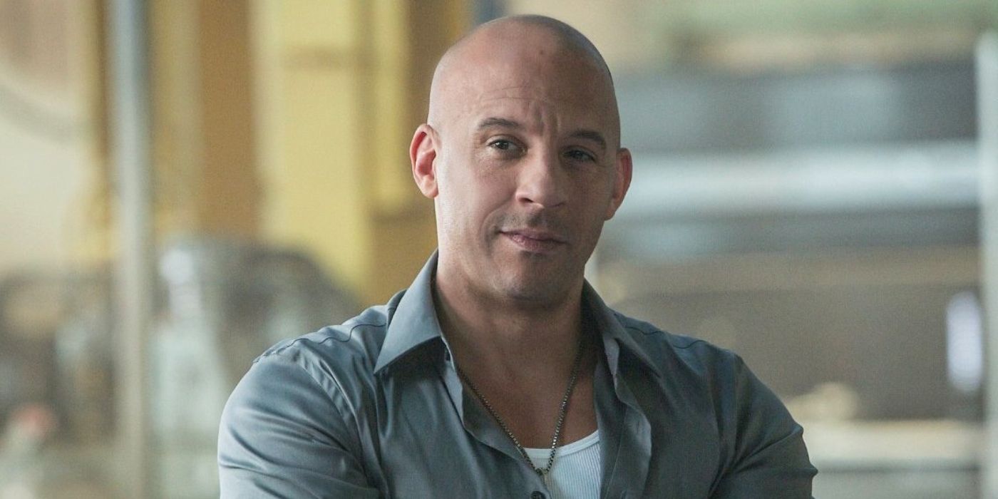 Dominic Toretto smiling faintly in Fast and Furious.