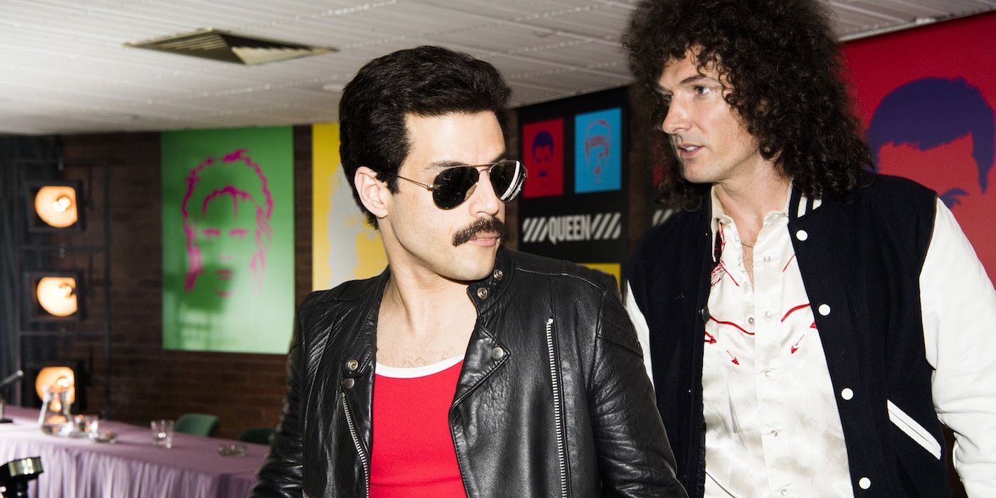 Freddie Mercury and Brian May in Bohemian Rhapsody
