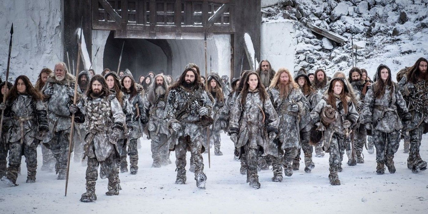 A whole group of Free Folk in Game of Thrones