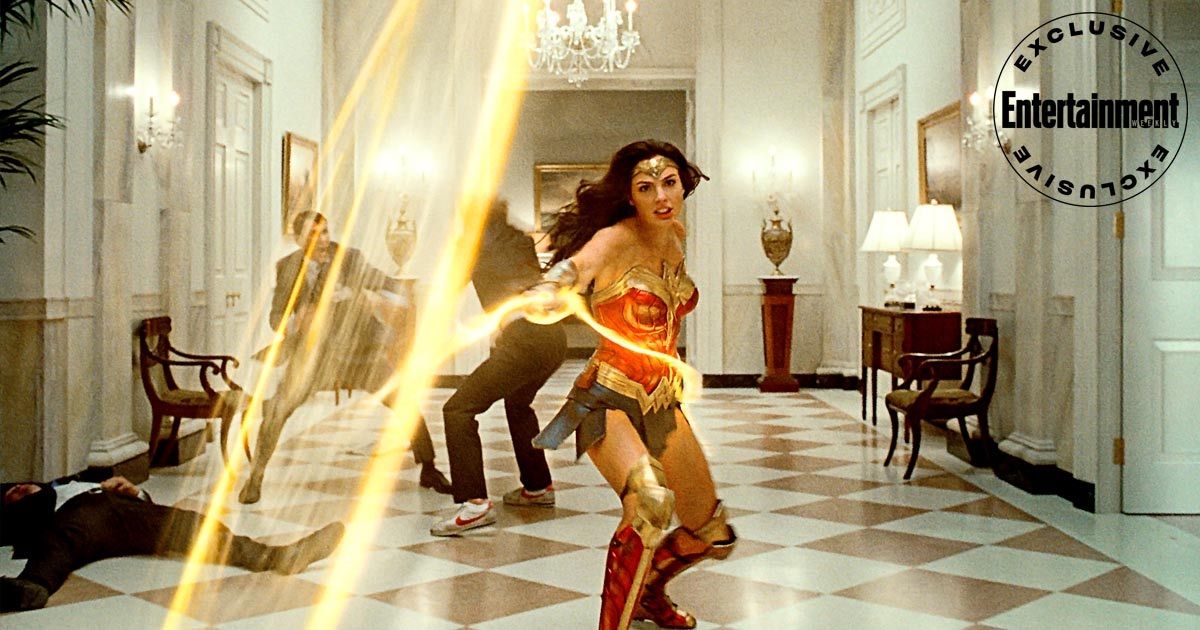 Gal Gadot wears Diana's classic costume in Wonder Woman 1984