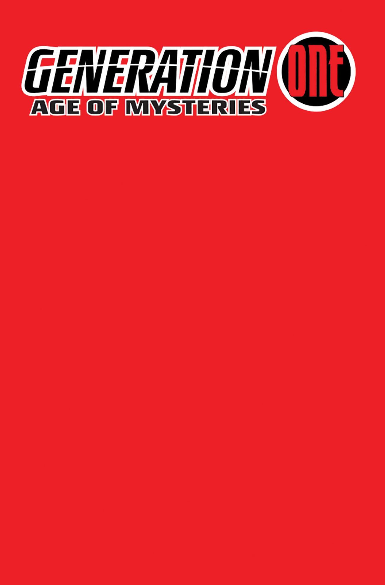 Generation One Age of Mysteries DC Comics Cover