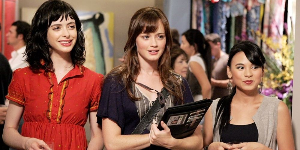 Lucy, Rory e Olivia juntos em Gilmore Girls