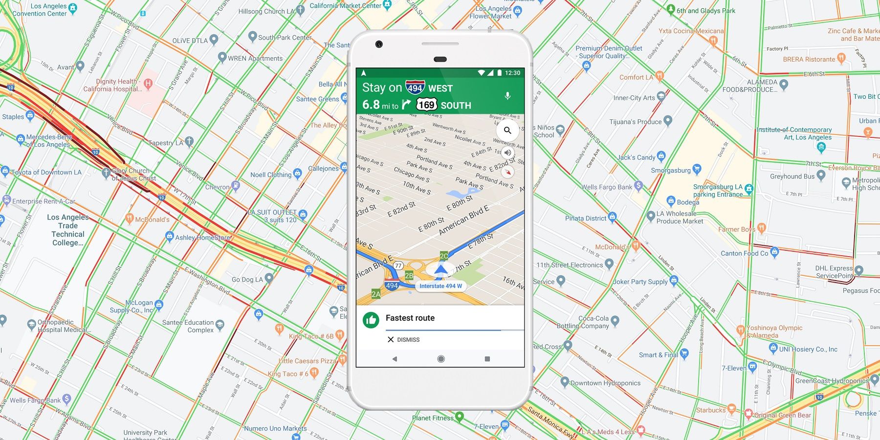 Google Maps phone and desktop