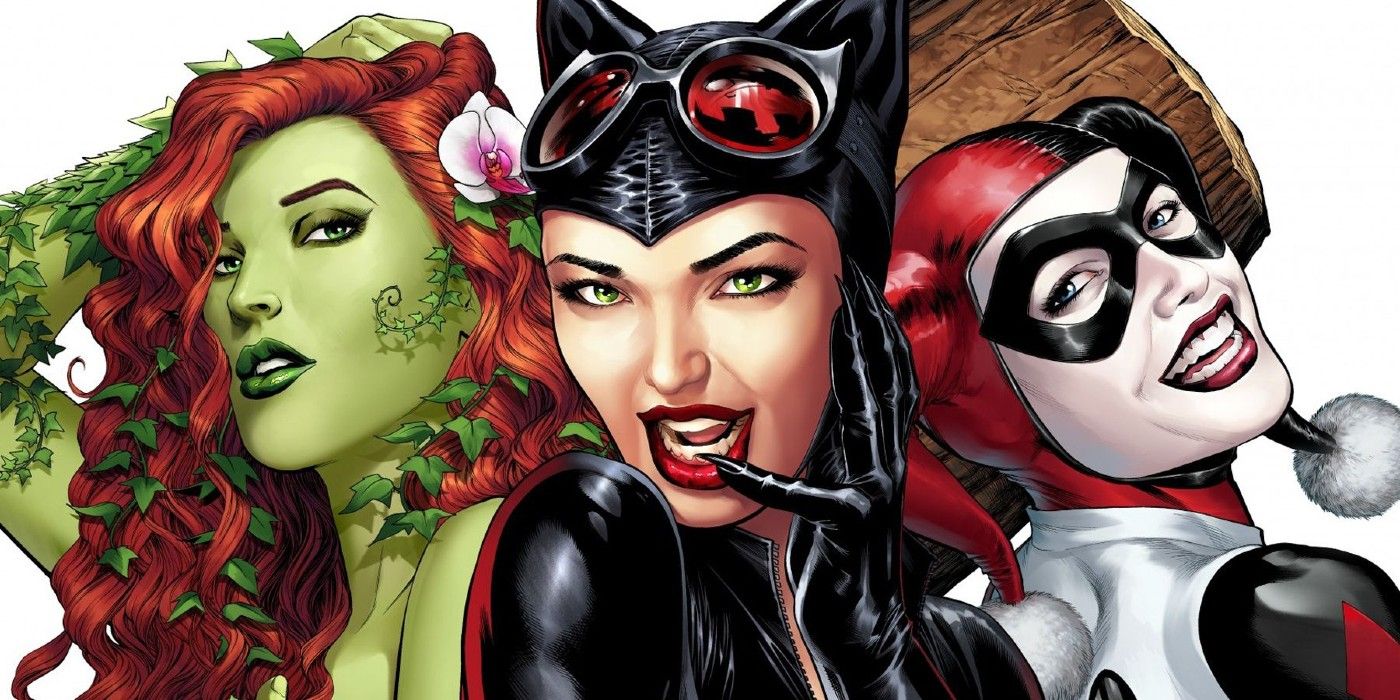 Gotham City Sirens Harley Quinn Cat Woman Poison Ivy