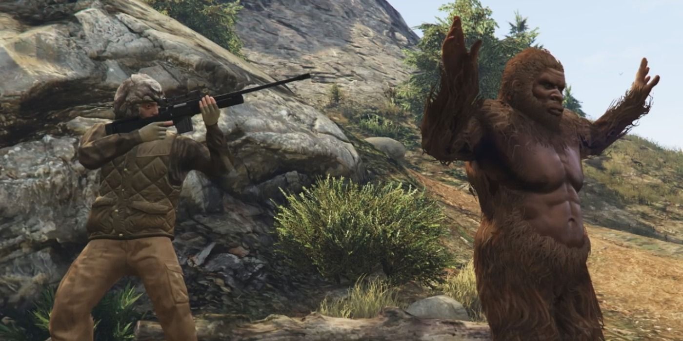 Grand Theft Auto 5 Hunting Bigfoot