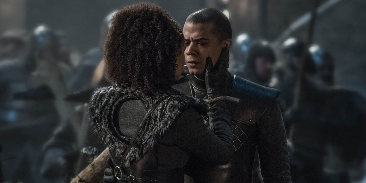 Missandei and Grey Worm in Game of Thrones