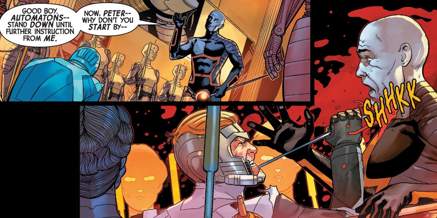 Guardians Galaxy Comic Star-Lord KIlls Hephaestus