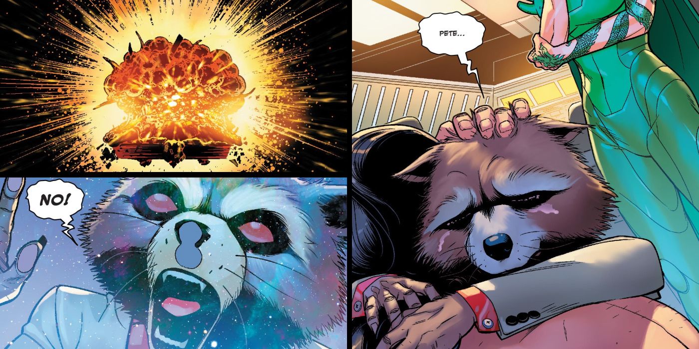Guardians Galaxy Star-Lord Dead Rocket Crying